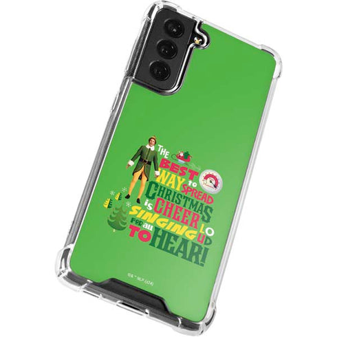 Elf Spread Christmas Cheer Galaxy S21 FE Clear Case